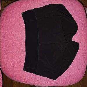 Lululemon black, hottie hot shorts. 2.5" inseam, size 0
